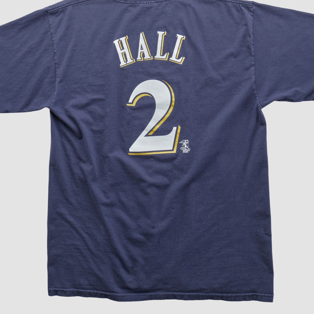 Milwaukee Brewers Majestic 2000s T-shirt Navy Vintage