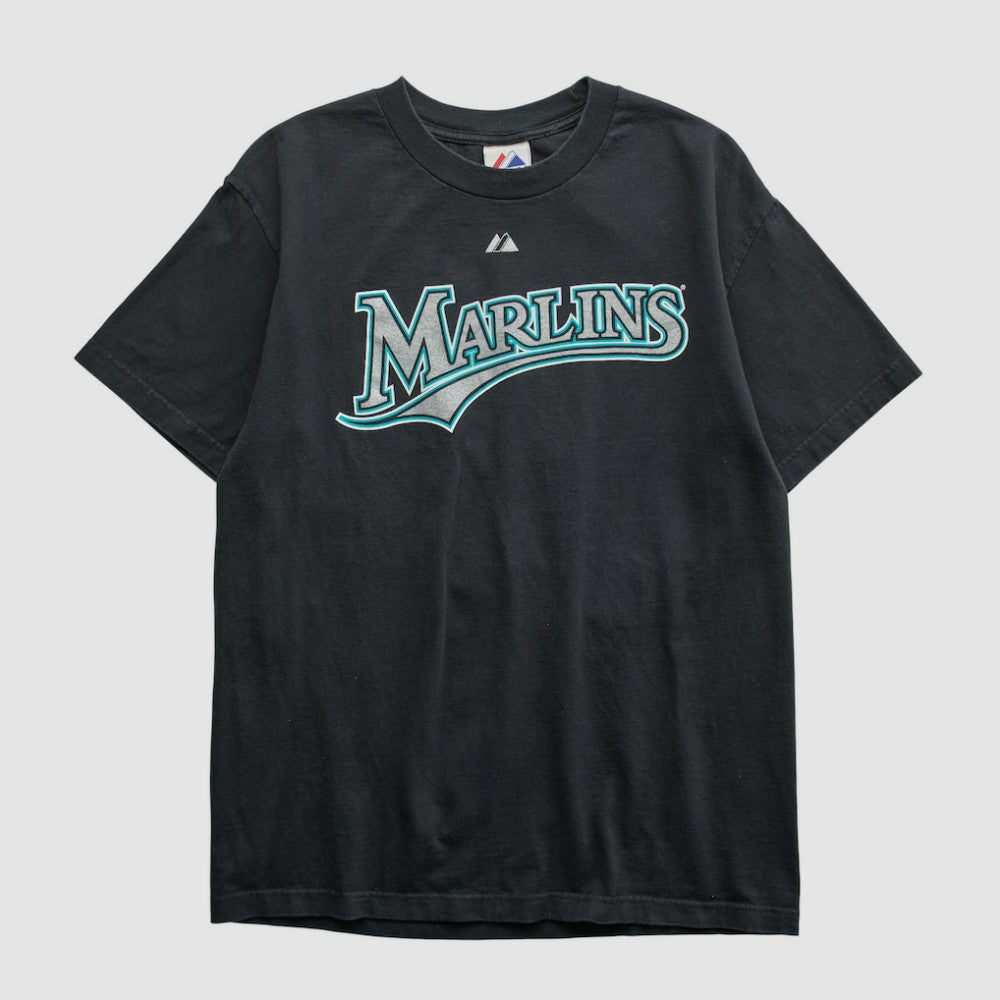 Miami Marlins Majestic 2000s T-shirt Black Vintage