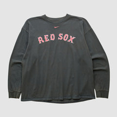 Boston Red Sox 2000s Long Sleeve T-shirt Black Vintage | Nike