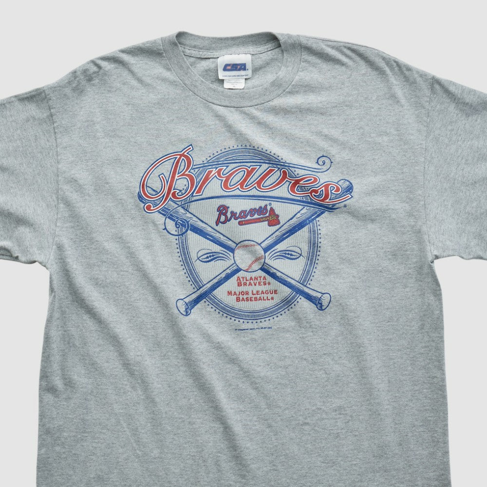 Atlanta Braves CSA 2002 T-shirt Heather Gray Vintage