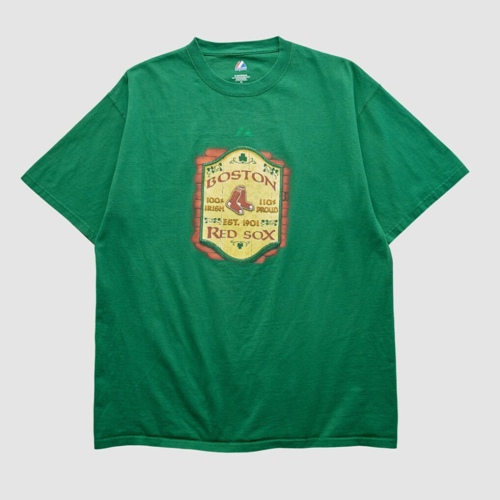 Boston Red Sox Majestic 2000s T-shirt Green Vintage