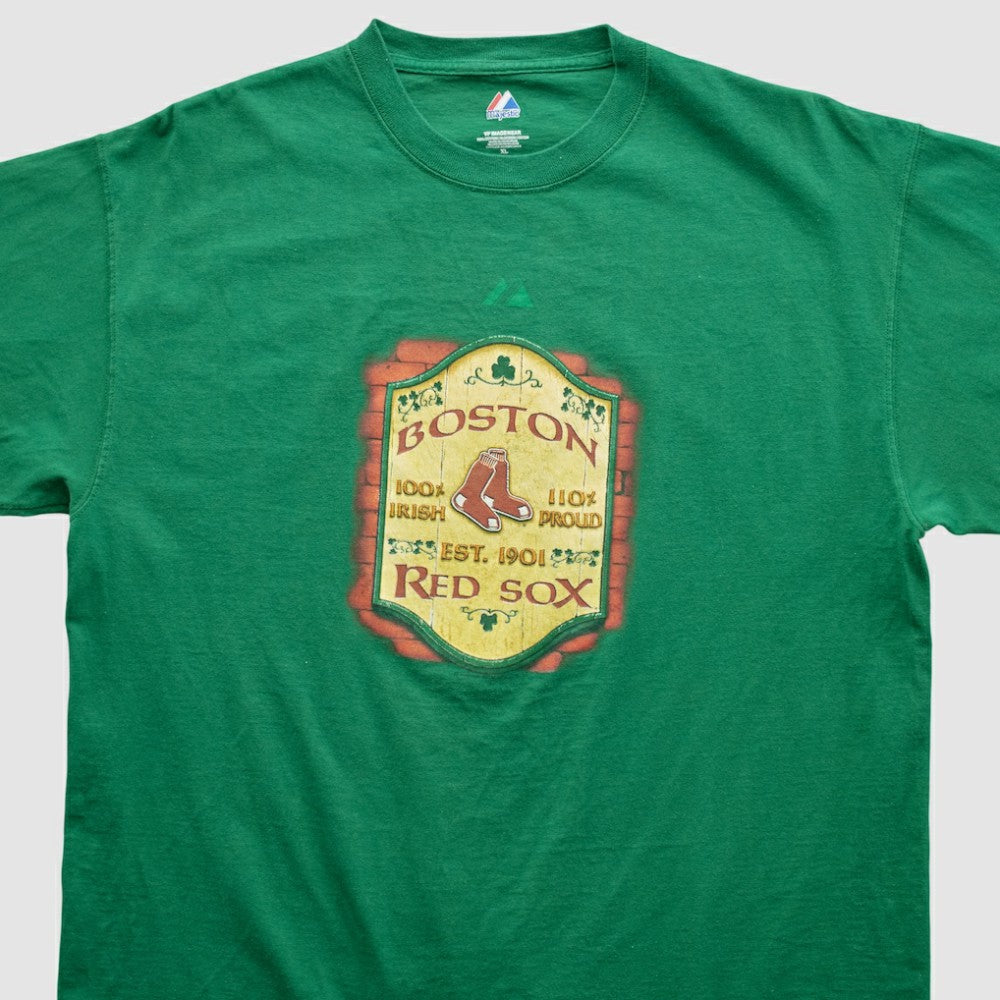 Boston Red Sox Majestic 2000s T-shirt Green Vintage