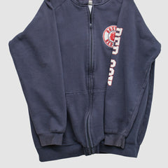 Boston Red Sox Genuine Merchandise 2000s Hooded Full Zip Sweatshirt Navy Vintage