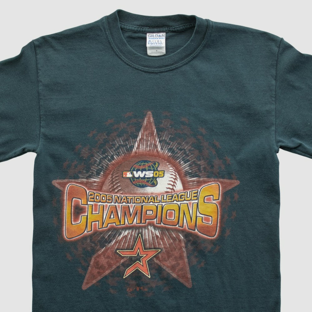 National League Champions Gildan 2005 T-shirt Charcoal Vintage