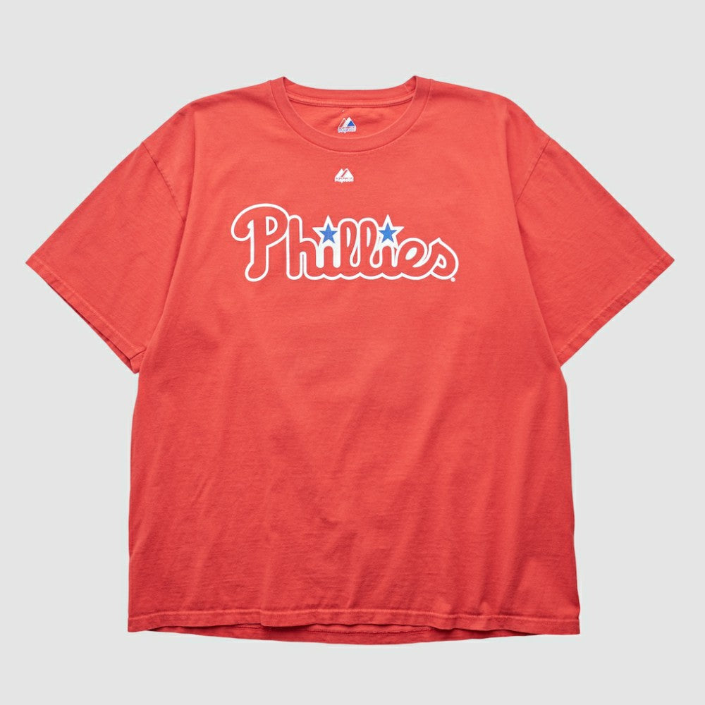Philadelphia Phillies Majestic 2000s T-shirt Red Vintage