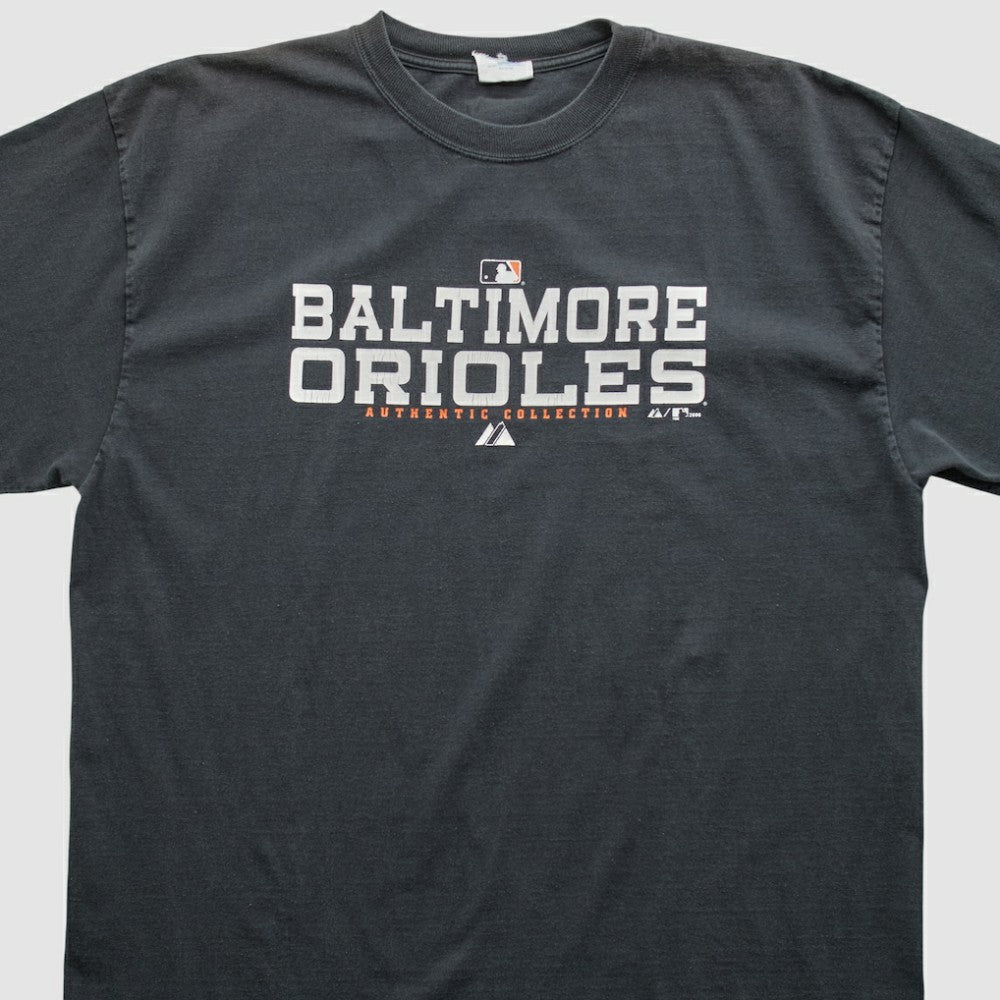 Baltimore Orioles Majestic 2006 T-shirt Charcoal Vintage