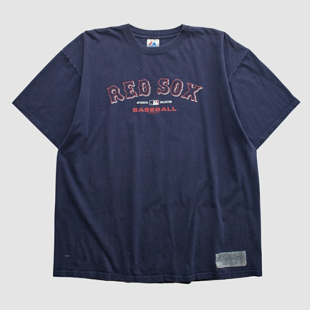 Boston Red Sox Majestic 2000s T-shirt Navy Vintage
