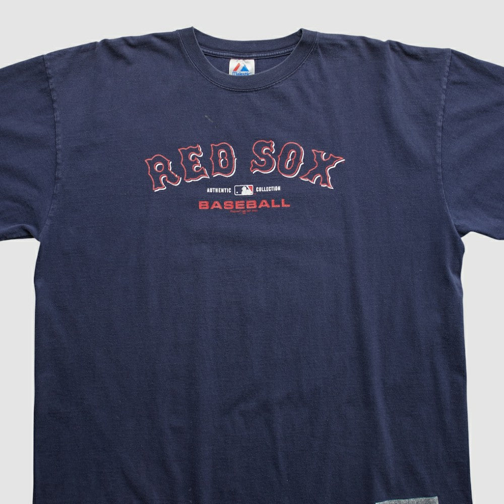 Boston Red Sox Majestic 2000s T-shirt Navy Vintage