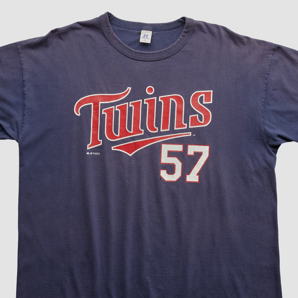 Minnesota Twins Russell 2003 T-shirt Navy Vintage