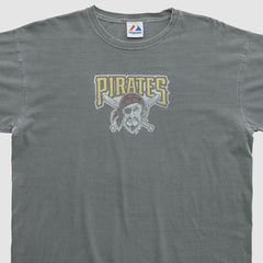 Pittsburgh Pirates Majestic 2000s T-shirt Gray Vintage