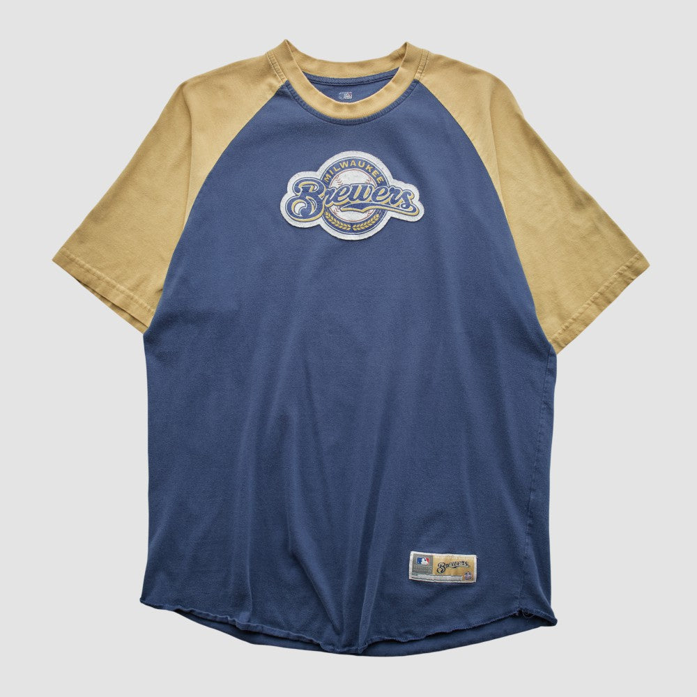 Milwaukee Brewers MLB Genuine Merchandise 2000s T-shirt Navy Vintage