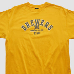 Milwaukee Brewers Gear For Sports 2000s T-shirt Yellow Vintage