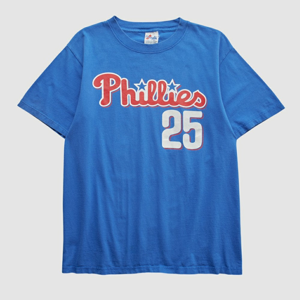 Philadelphia Phillies Majestic 2000s T-shirt Blue Vintage