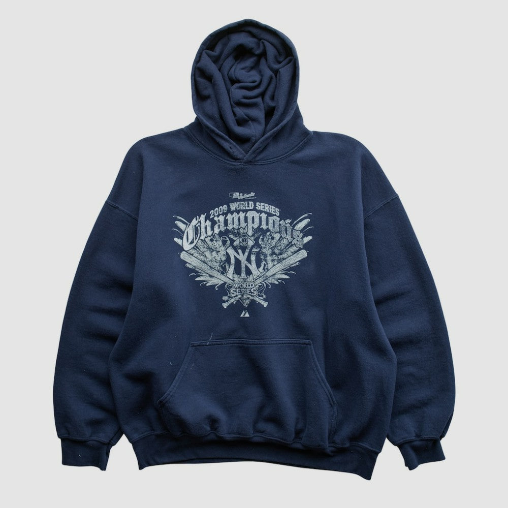 World Series Gildan 2009 Hooded Pullover Sweatshirt Navy Vintage