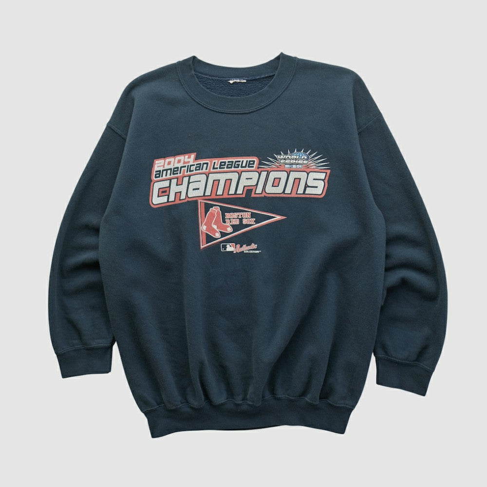 Boston Red Sox 2004 Pullover Sweatshirt Black Vintage