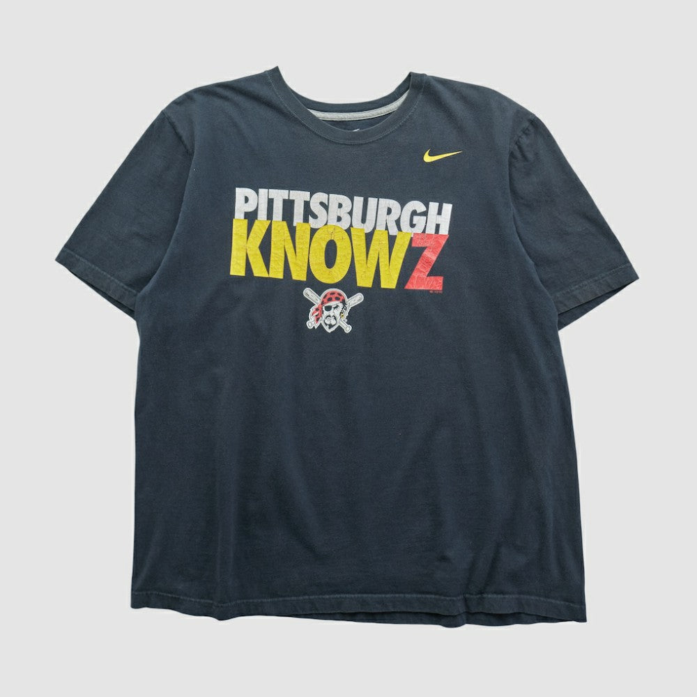 Pittsburgh Pirates 2010s T-shirt Black Vintage | Nike