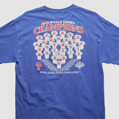World Series Champions Majestic 2008 T-shirt Blue Vintage