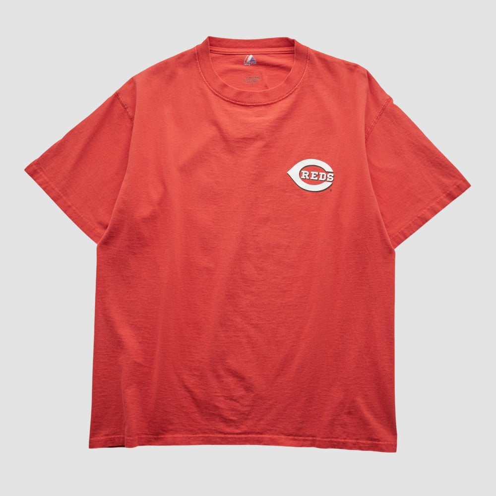 Cincinnati Reds Majestic 2000s T-shirt Red Vintage