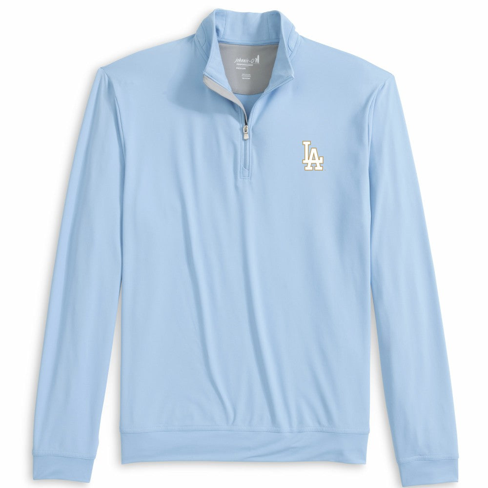 Los Angeles Dodgers johnnie-O 2026 Gold Collection Motion Quarter-Zip Pullover Light Blue