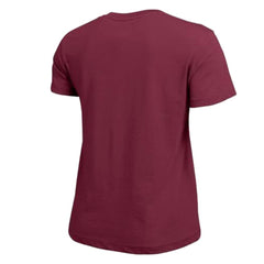Colorado Avalanche Champion Women's Arch Mascot Logo T-Shirt Burgundy
