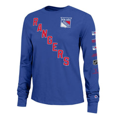 New York Rangers Champion Women's 2-Hit Long Sleeve T-Shirt Royal