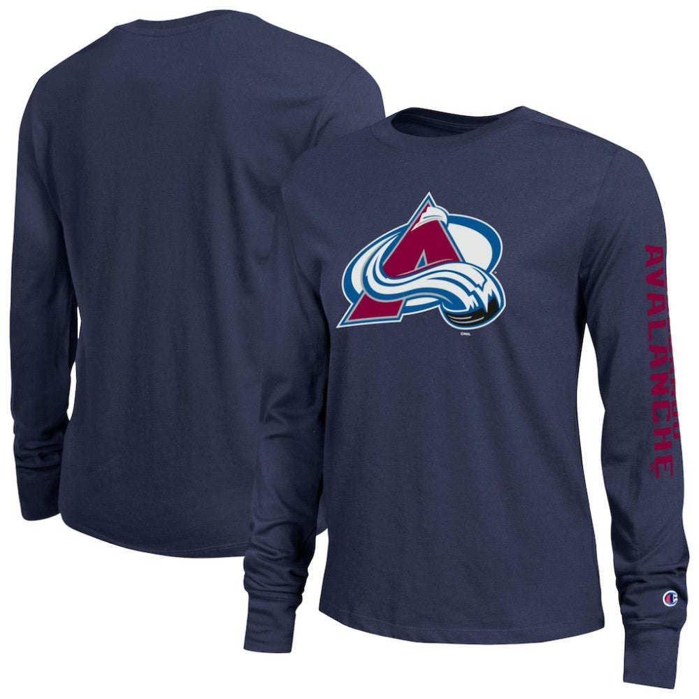 Colorado Avalanche Champion Women's 2-Hit Long Sleeve T-Shirt Blue