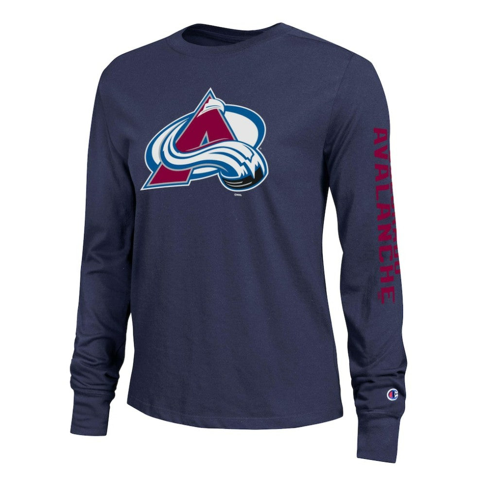 Colorado Avalanche Champion Women's 2-Hit Long Sleeve T-Shirt Blue