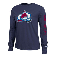 Colorado Avalanche Champion Women's 2-Hit Long Sleeve T-Shirt Blue