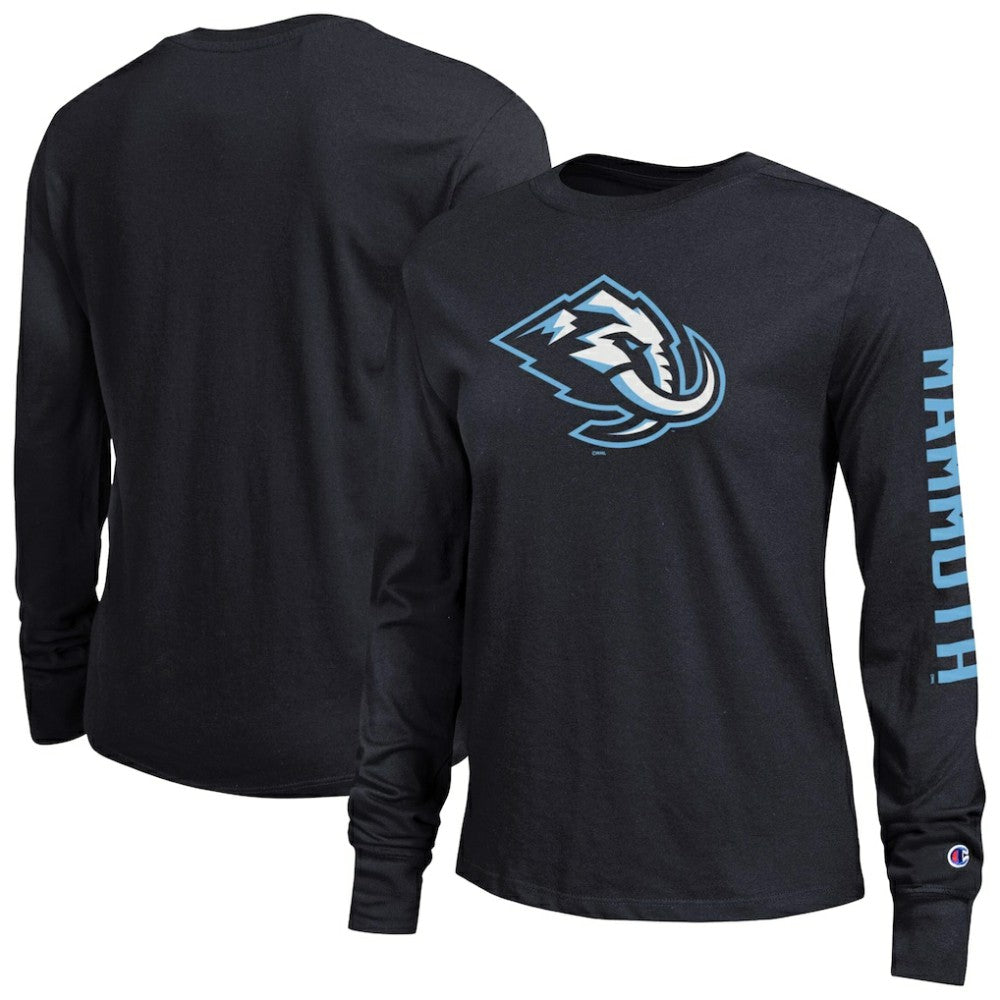 Utah Mammoth Champion Women's 2-Hit Long Sleeve T-Shirt Black