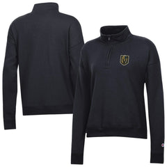 Vegas Golden Knights Champion Women's Powerblend Quarter-Zip Sweatshirt Black