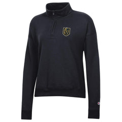 Vegas Golden Knights Champion Women's Powerblend Quarter-Zip Sweatshirt Black