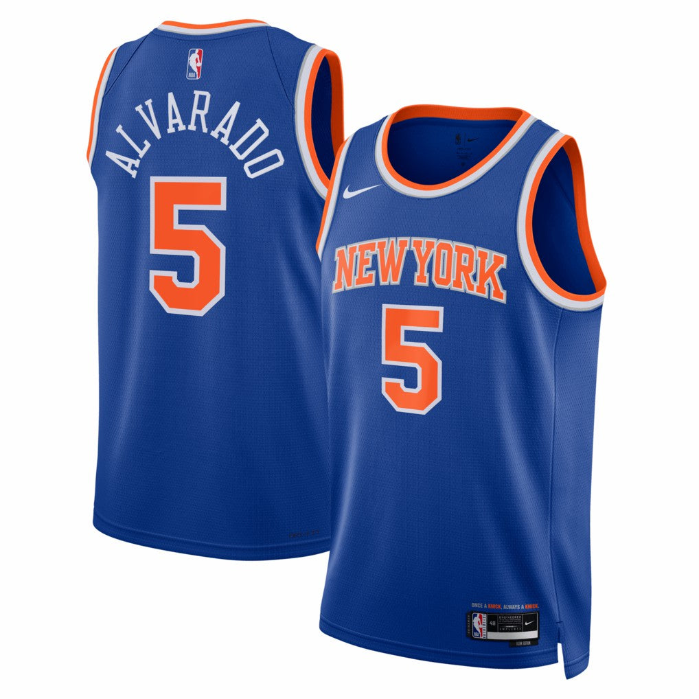 Jos¨¦ Alvarado New York Knicks Unisex Swingman Jersey - Icon Edition - Blue