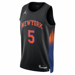 Jos¨¦ Alvarado New York Knicks Jordan Brand Unisex Swingman Jersey - Statement Edition - Black on sale