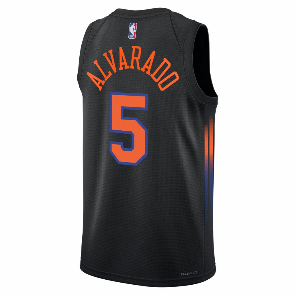 Jos¨¦ Alvarado New York Knicks Jordan Brand Unisex Swingman Jersey - Statement Edition - Black on sale