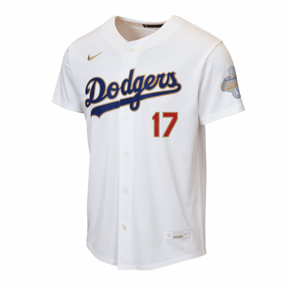 Shohei Ohtani Los Angeles Dodgers Youth 2026 Gold Collection Home Replica Jersey White | Nike