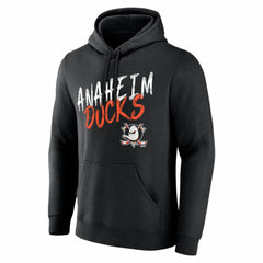 Anaheim Ducks Hustle Personalized Name & Number Hoodie Black