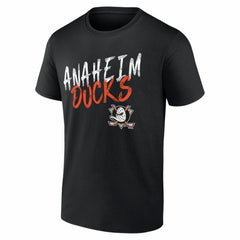 Anaheim Ducks Hustle Personalized Name & Number T-Shirt Black