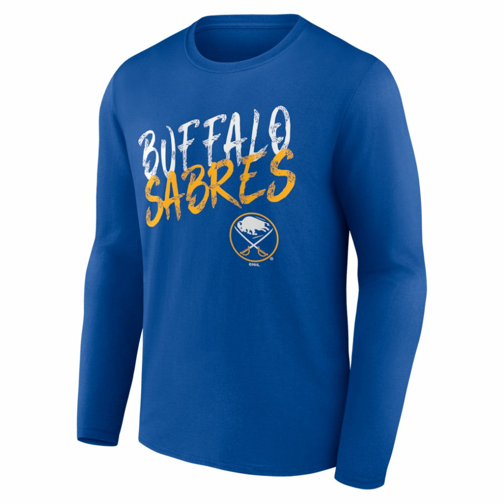 Buffalo Sabres Hustle Personalized Name & Number Long Sleeve T-Shirt Royal