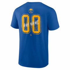 Buffalo Sabres Hustle Personalized Name & Number T-Shirt Royal