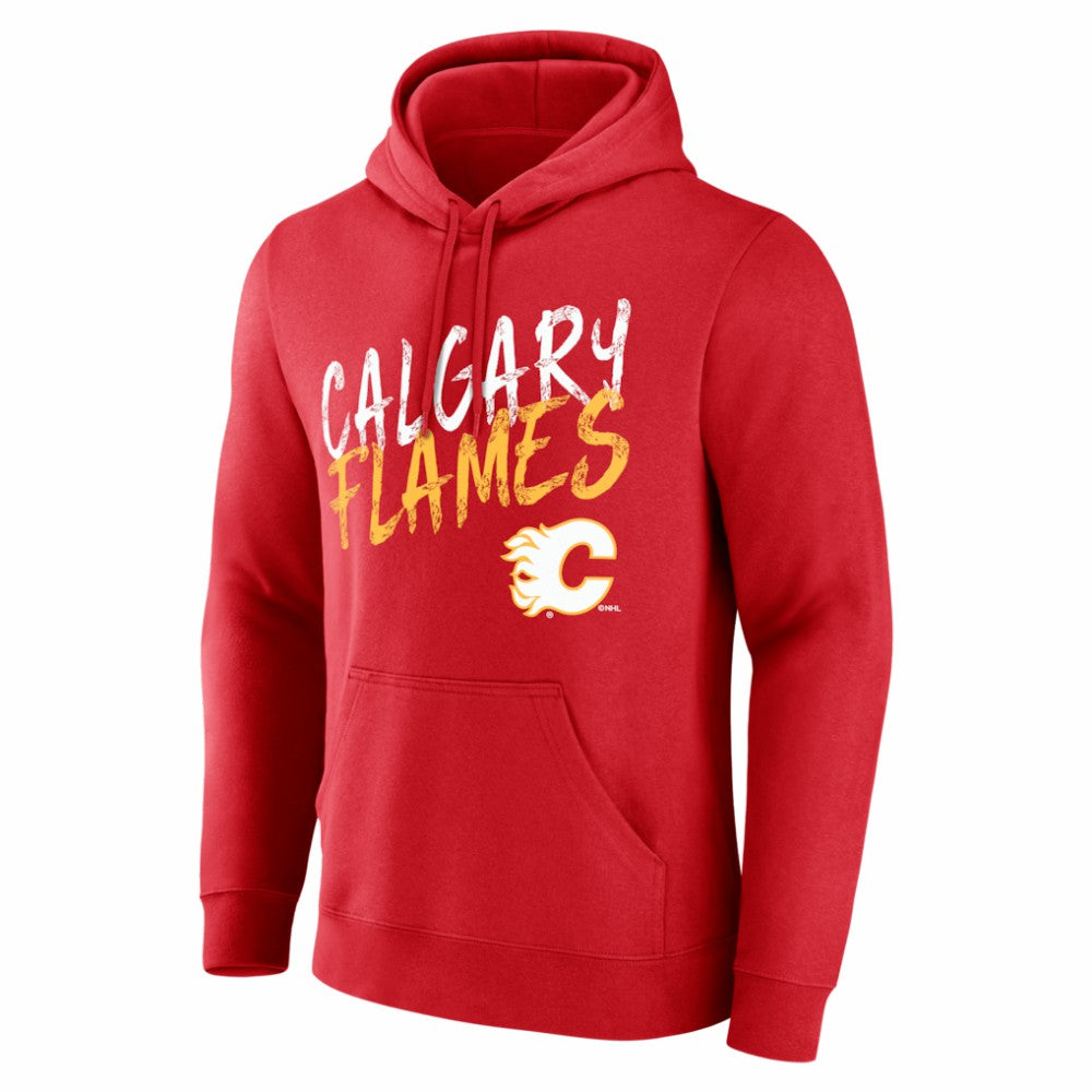 Calgary Flames Hustle Personalized Name & Number Hoodie Red