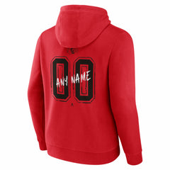 Chicago Blackhawks Hustle Personalized Name & Number Hoodie Red