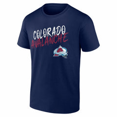 Colorado Avalanche Big & Tall Hustle Personalized Name & Number T-Shirt Navy
