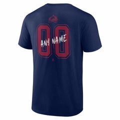 Colorado Avalanche Big & Tall Hustle Personalized Name & Number T-Shirt Navy
