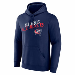 Columbus Blue Jackets Big & Tall Hustle Personalized Name & Number Hoodie Navy