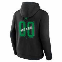 Dallas Stars Big & Tall Hustle Personalized Name & Number Hoodie Black