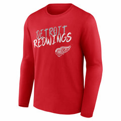 Detroit Red Wings Hustle Personalized Name & Number Long Sleeve T-Shirt Red