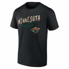 Minnesota Wild Big & Tall Hustle Personalized Name & Number T-Shirt Black