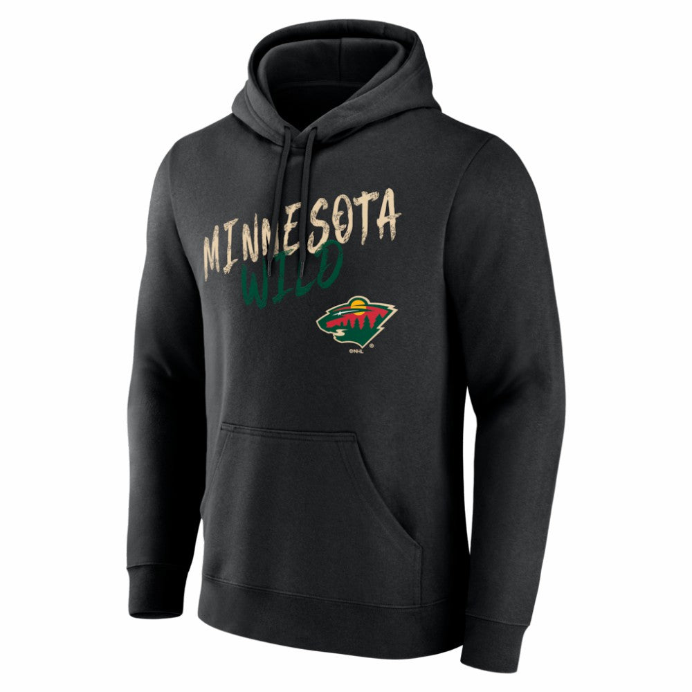 Minnesota Wild Hustle Personalized Name & Number Hoodie Black