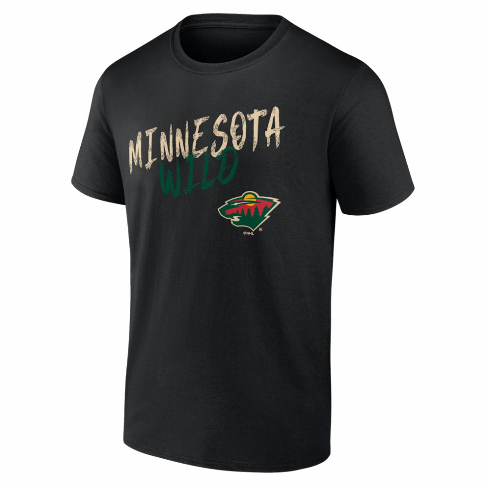 Minnesota Wild Hustle Personalized Name & Number T-Shirt Black