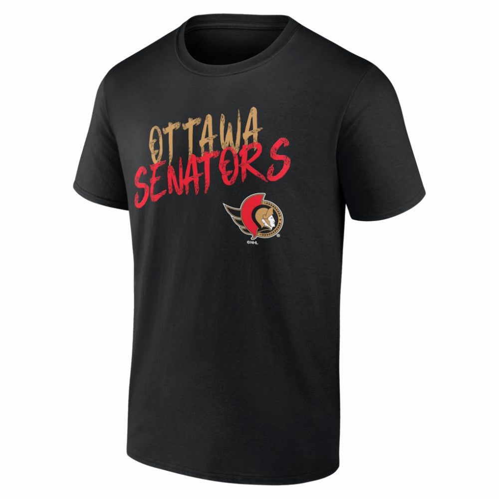 Ottawa Senators Hustle Personalized Name & Number T-Shirt Black